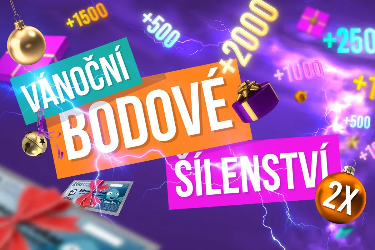 Vánoční bodové šílenství: Zdvojnásobte své věrnostní body!