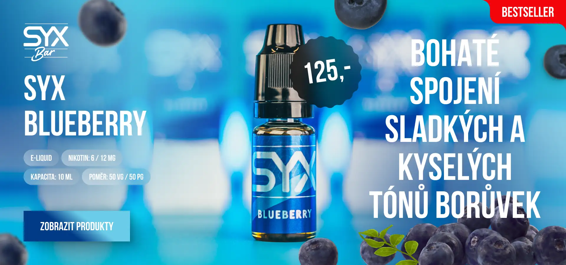 SYX BLUEBERRY: Bohaté spojení sladkých a kyselých tónů borůvek